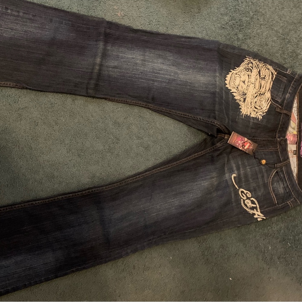 Ed Hardy Women jeans size 16 brand new
